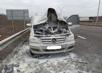 На дорогах Николаевщины горели 2 авто. Одно – после ДТП (ФОТО)
