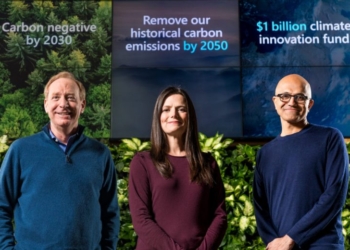 Microsoft намерена к 2030 перестать вредить окружающей среде
