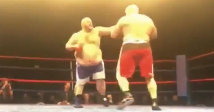 Двести кило! Самый толстый боксер мира нокаутирован во 2-м раунде (ВИДЕО)