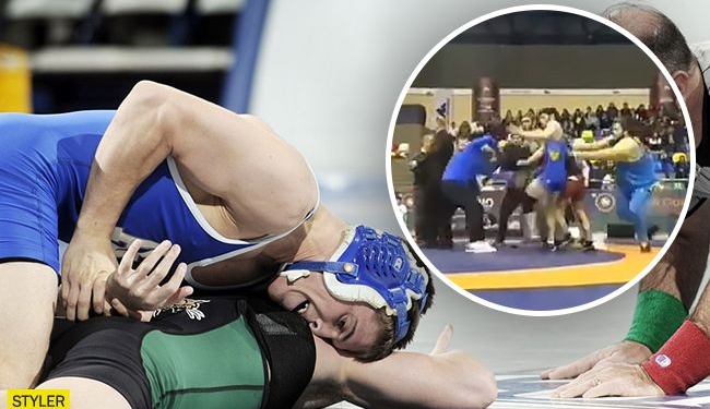 Драка на татами. Украинский борец в Турции спровоцировал массовую потасовку на чемпионате (ВИДЕО)