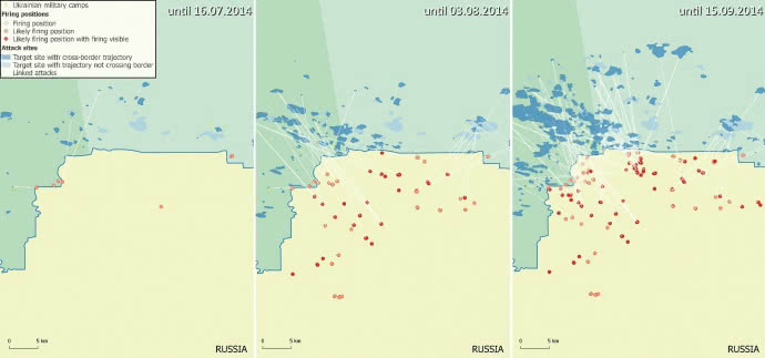 Bellingcat: РФ не менее 150 раз обстреляла территорию Украины летом 2014