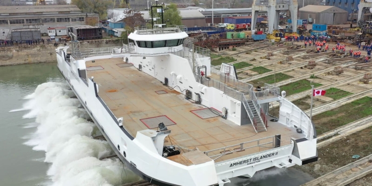 Электропаромы, разработанные николаевскими проектировщиками, будут переправлять людей и автомобили на Великих Озерах Канады (ФОТО)