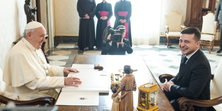 Владимир Зеленский встретился с Папой Римским (ФОТО)