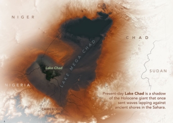 NASA показало, как выглядело древнее озеро в Сахаре (ФОТО)