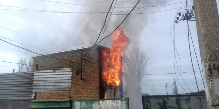 В Николаевской области горела котельная Братской ЦРБ и трансформаторная подстанция в селе Галициново (ФОТО)