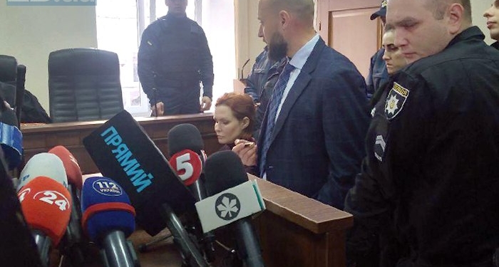 Подозреваемую в убийстве Шеремета Кузьменко оставили под арестом (ФОТО)