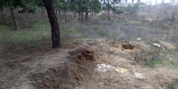 В Николаеве в парке “Лески” воруют песок (ФОТО)