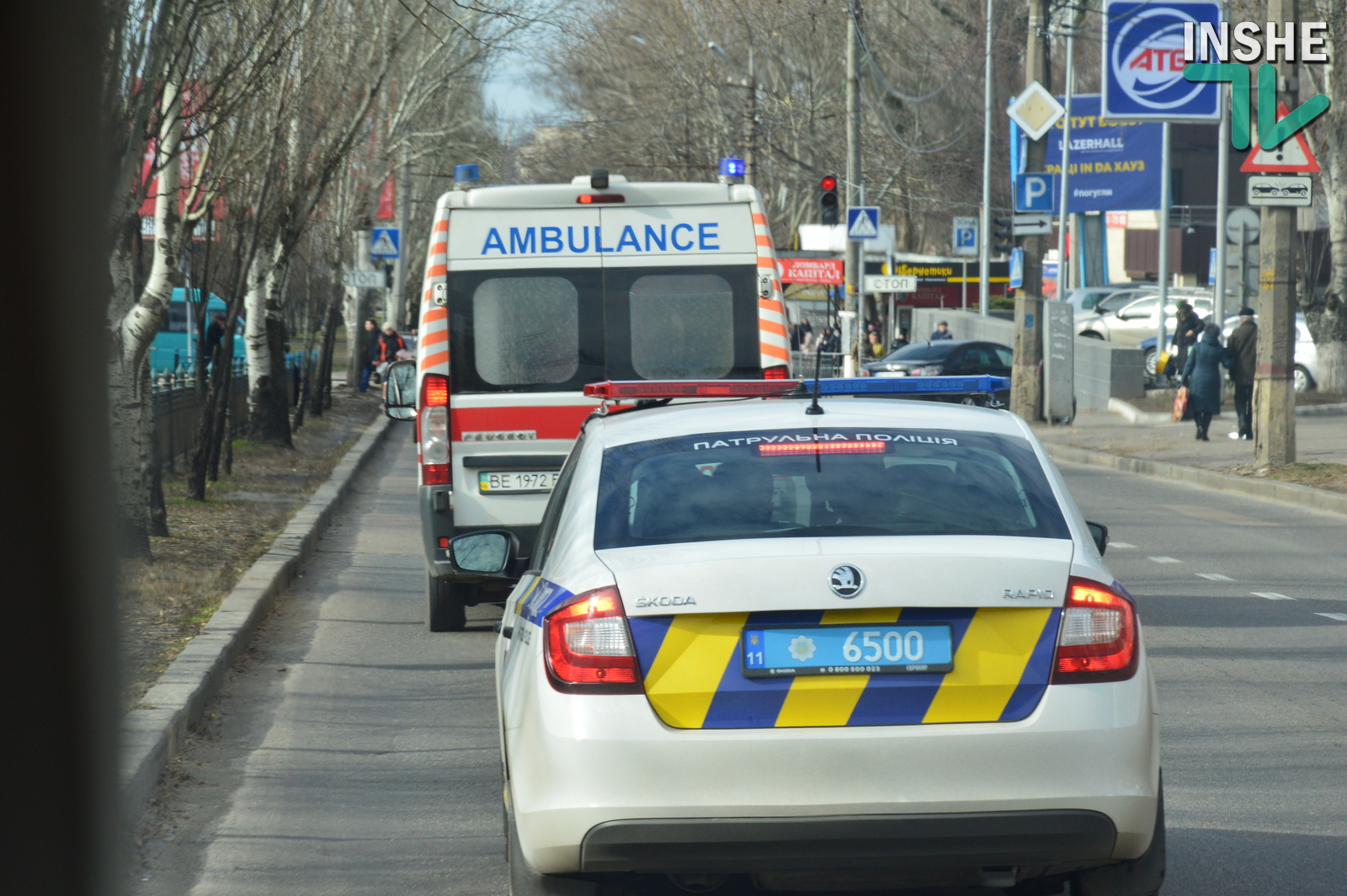Акция «Внимание! Спецсигнал» в Николаеве: Карету «скорой» не пропускали маршрутки и коммунальный транспорт