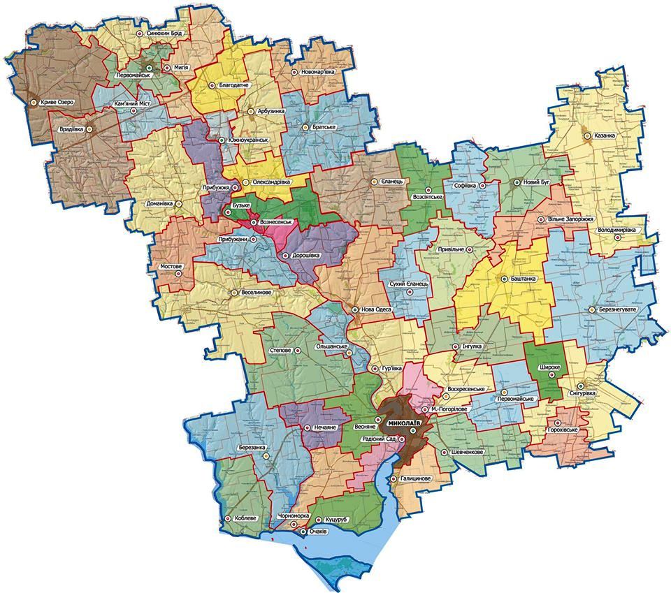 Николаевщину переделили: ОГА опубликовала проект раздела области на 52 ОТГ (ДОКУМЕНТ) 25
