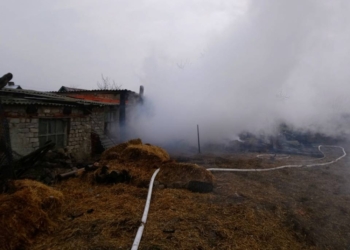 На Николаевщине вместе с хозпостройкой сгорело 7,5 тонн сена (ФОТО)