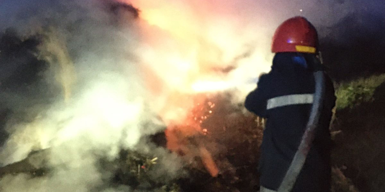 А ведь могла ж еще пригодиться. В Новой Одессе сгорело 3 тонны соломы (ФОТО)