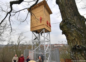 В Германии построили царь-скворечник для стрижей и летучих мышей