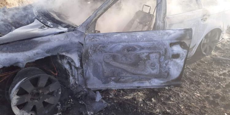 На Николаевщине спасатели тушили Аudi, который загорелся на ходу (ФОТО)