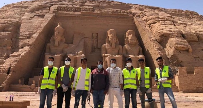 В Египте провели дезинфекцию пирамид и других достопримечательностей (ФОТО)