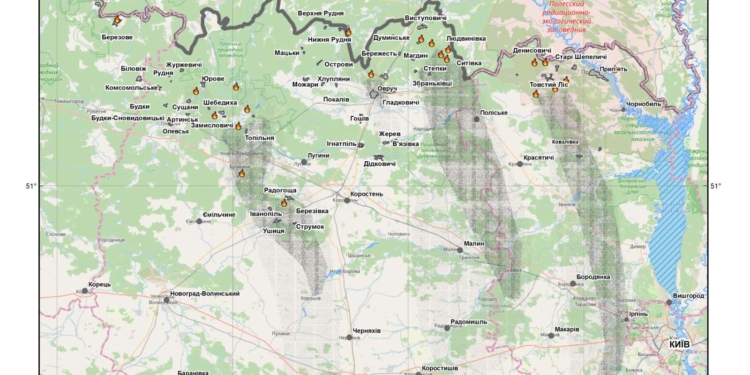 Лесные пожары в Украине: на Житомирщине не локализовали горение еще на 2 участках, в Чернобыльской зоне продолжают бороться с тлением (ВИДЕО)