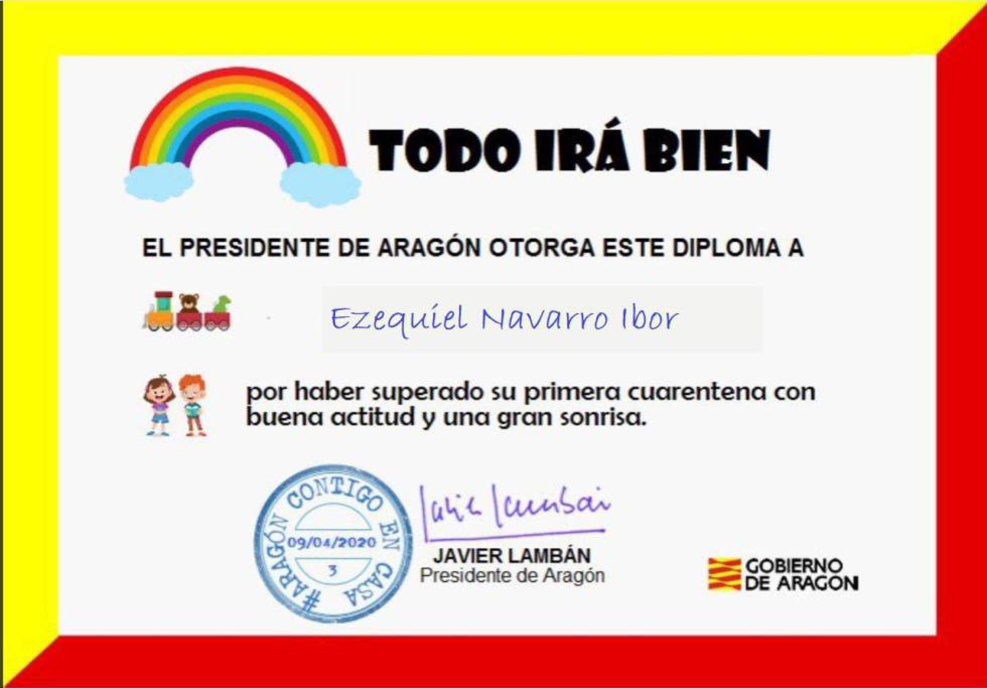 Диплом за терпение: в испанском Арагоне придумали, как поддержать детей на карантине