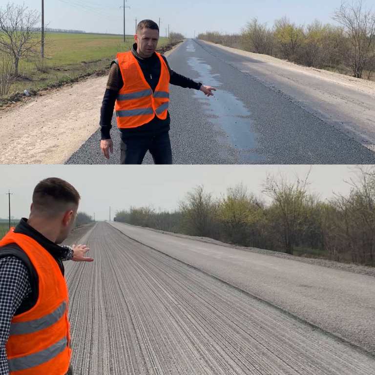 Подрядчик переделывает некачественное покрытие на автодороге Н-11 «Днепр-Николаев» - САД (ФОТО) 1