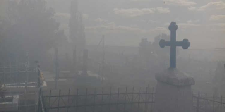 На Николаевщине вчера чуть не сгорело кладбище (ФОТО)