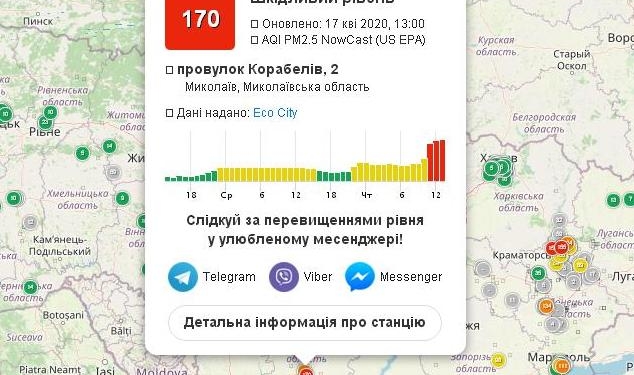 В Николаеве опасно загрязнен воздух, закройте окна и не выходите на улицу – SaveEcoBot