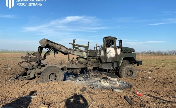 На Херсонщине взорвался грузовик с боеприпасами (ФОТО)