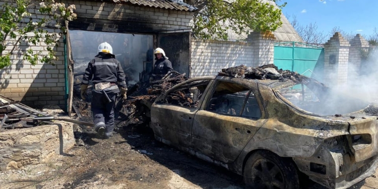 На пожаре в Николаевской области мужчина получил ожоги (ФОТО)
