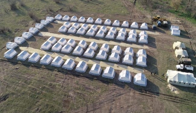 В Днепропетровской области установили палаточный лагерь для обсервации