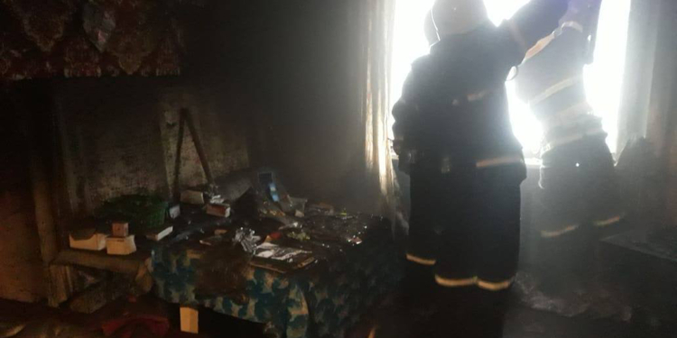 В Очакове на Пасху при пожаре  погиб пенсионер