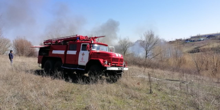 Спасатели Николаевщины выезжали на пожары соломы, мусора и травы