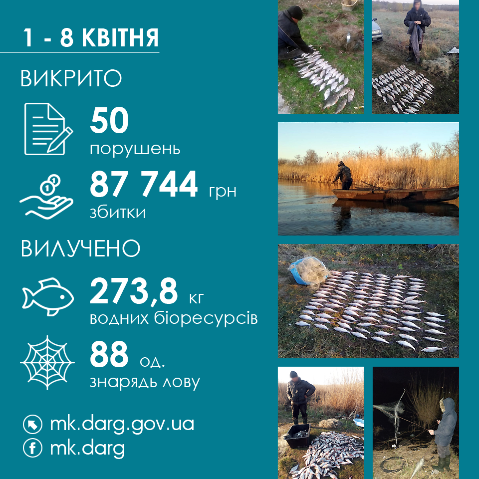 За первую неделю нерестового запрета Николаевский рыбоохранный патруль выявил 50 нарушений природоохранного законодательства 1