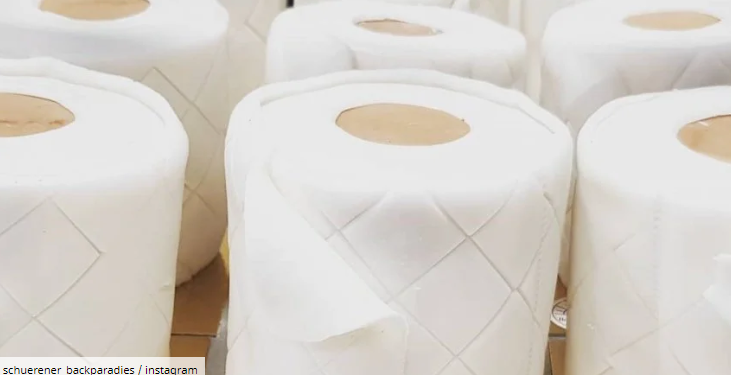 «Коронавирусные» торты в виде туалетной бумаги — стали спасением для кондитеров Германии и Финляндии (ФОТО)