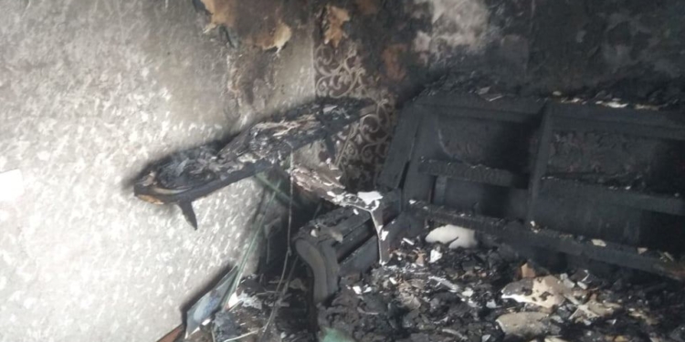 Забыли включенный утюг: в Доманевке тушили квартиру (ФОТО)