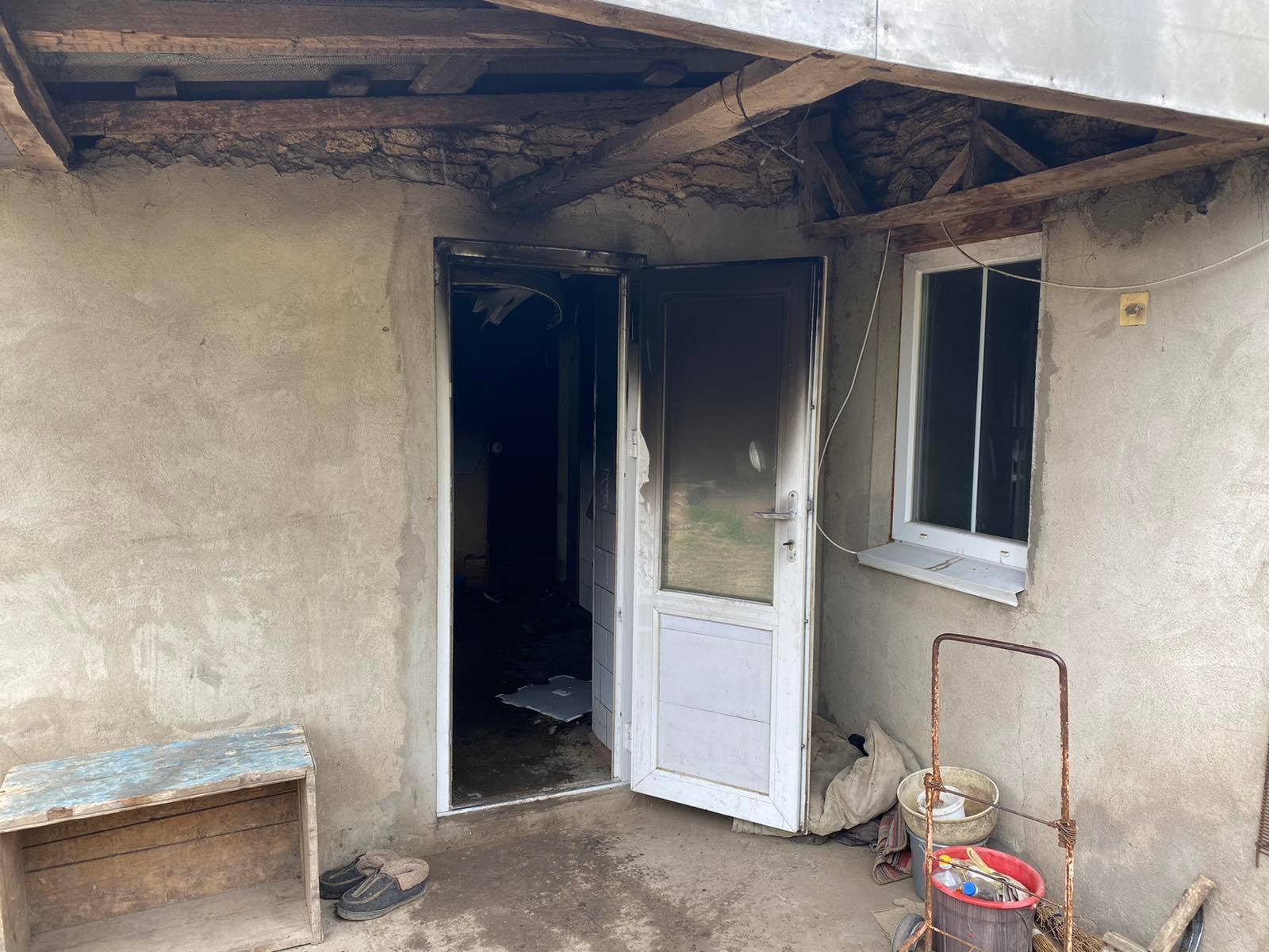 В Новой Одессе на пожаре спасли пенсионерку (ФОТО)