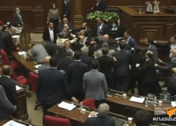 В Армении произошла массовая драка в парламенте (ВИДЕО)