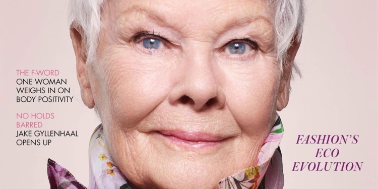 85-летняя актриса Джуди Денч попала на обложку британского Vogue