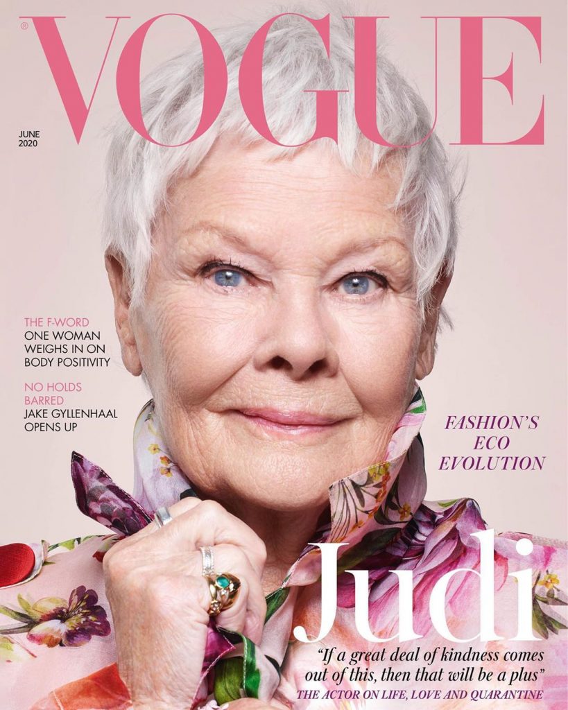85-летняя актриса Джуди Денч попала на обложку британского Vogue 1