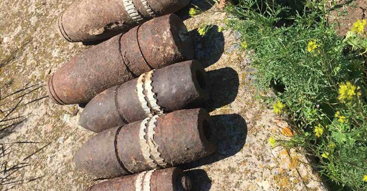 На Николаевщине селяне за день обнаружили 14 артснарядов и гранат (ФОТО)