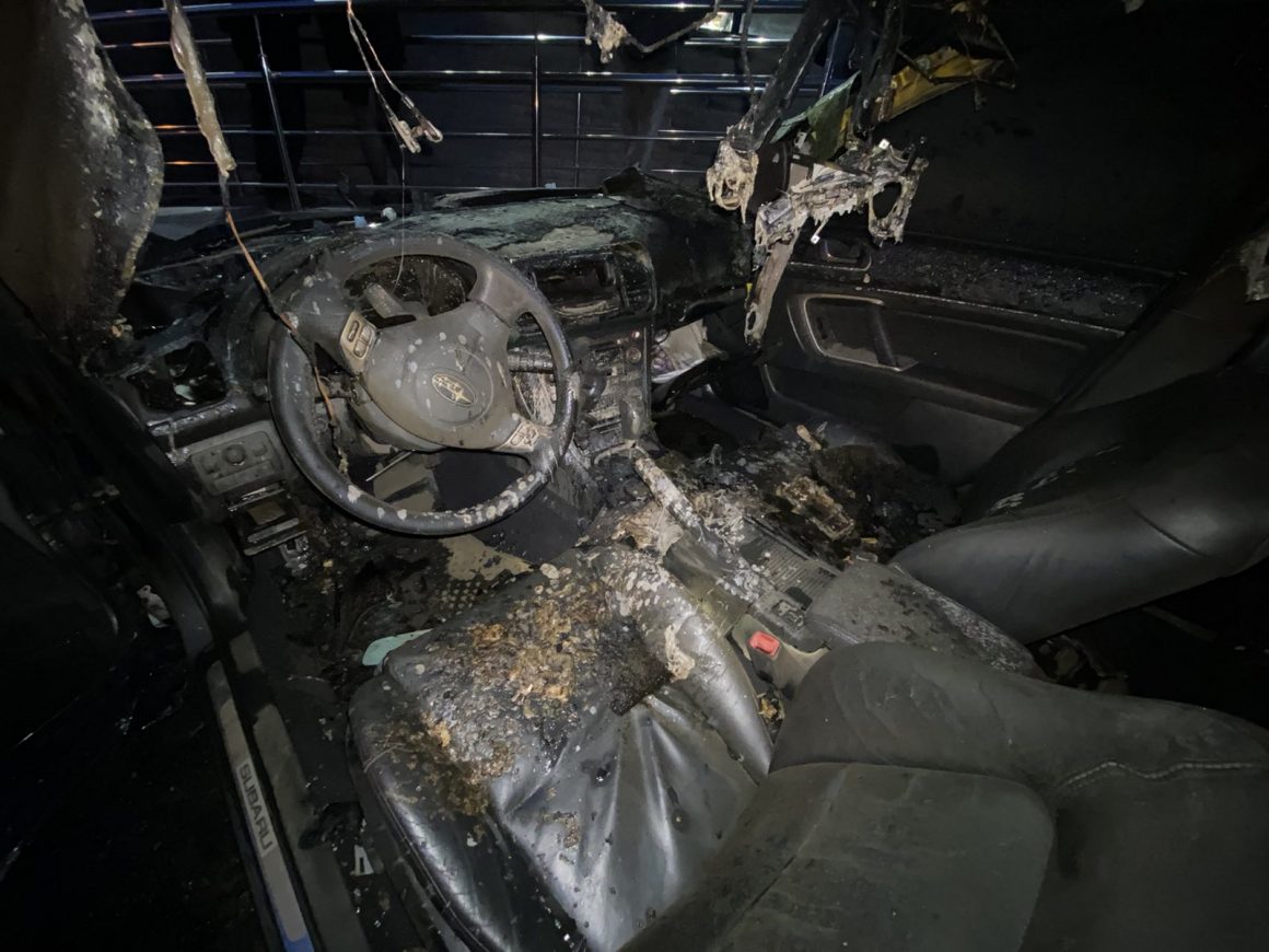 В Николаеве ночью сгорел Subaru (ФОТО) 5