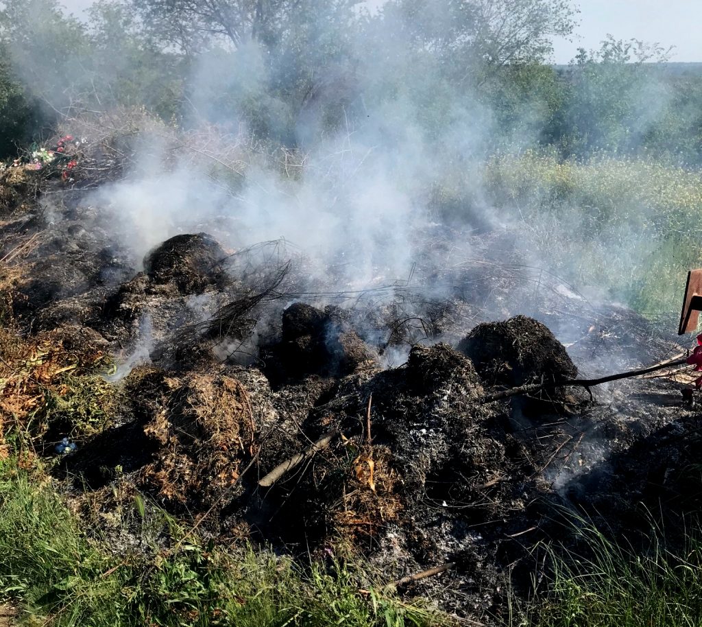 На открытых территориях Николаевской области ликвидировали 4 пожара, вызванных неосторожным обращением с огнем 1