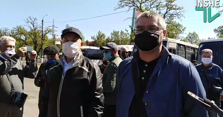 В Николаеве перевозчики требовали вернуть им работу (ФОТО, ВИДЕО)
