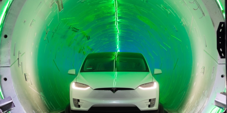 Компания Маска построила  в Лас-Вегасе первые тоннели скоростной системы Loop (ФОТО, ВИДЕО)