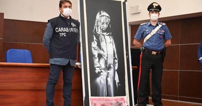 Во Франции задержали похитителей мурала Бэнкси