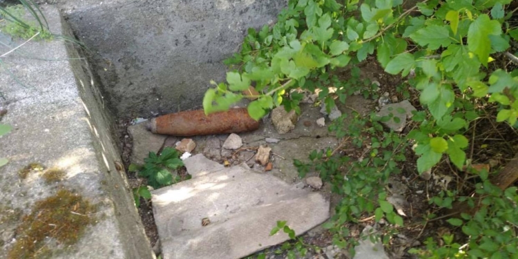 Николаевские пиротехники обезвредили артснаряд (ФОТО)