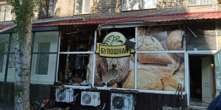 В Николаеве утром горела «Булошная» (ФОТО)
