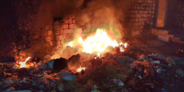 За вчерашний вечер в Николаеве и области трижды тушили несанкционированные свалки (ФОТО)