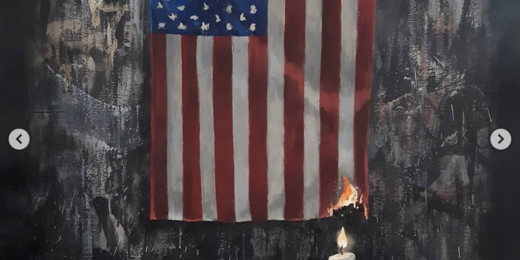 Бэнкси посвятил новую работу протестам в США и объяснил свое отношение к ним