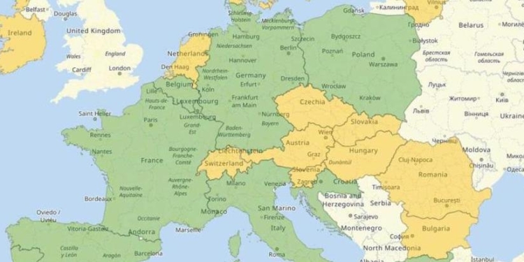 Заработал сайт о путешествиях по Европе в условиях коронавируса