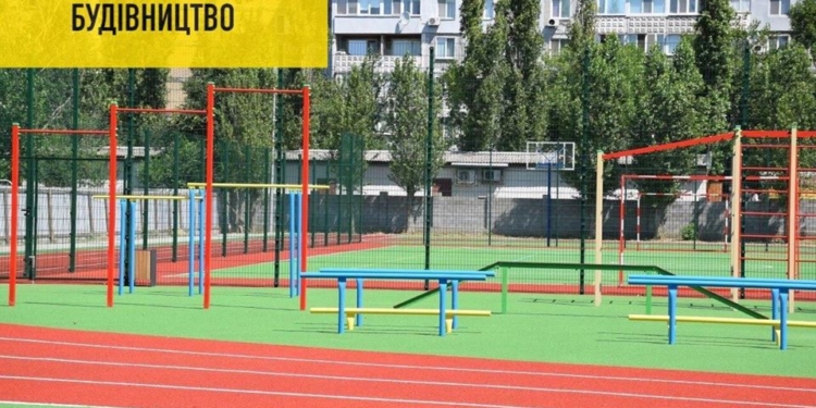 Будується спортивний майданчик – реалізація програми Президента України «Велике будівництво» на Миколаївщині в дії (ФОТО)
