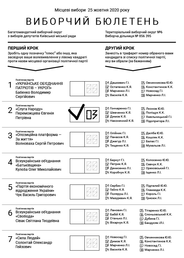 Нардеп показал, как будет выглядеть бюллетень для голосования на местных выборах (ДОКУМЕНТ) 2