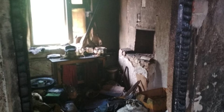 Большой пожар в Актово. Горел дом (ФОТО)