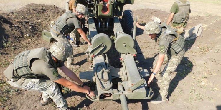 Николаевские артиллеристы ВМС совершенствовали профессиональное мастерство на тактическом поле (ФОТО)